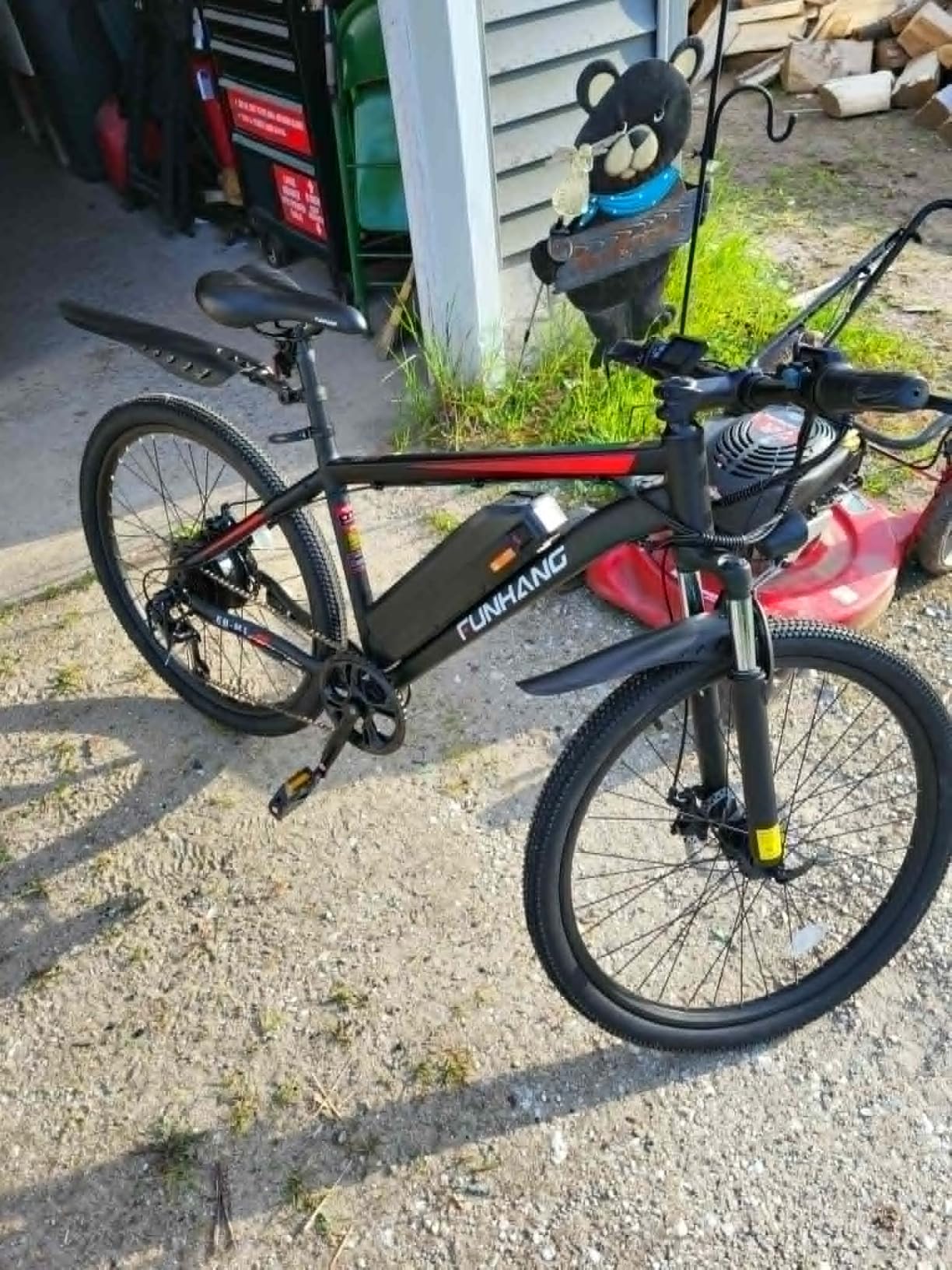 Funhang Electric Bike for Adults, 1000W Peak Ebike, 50Miles 20MPH Electric Mountain Bike, 26
