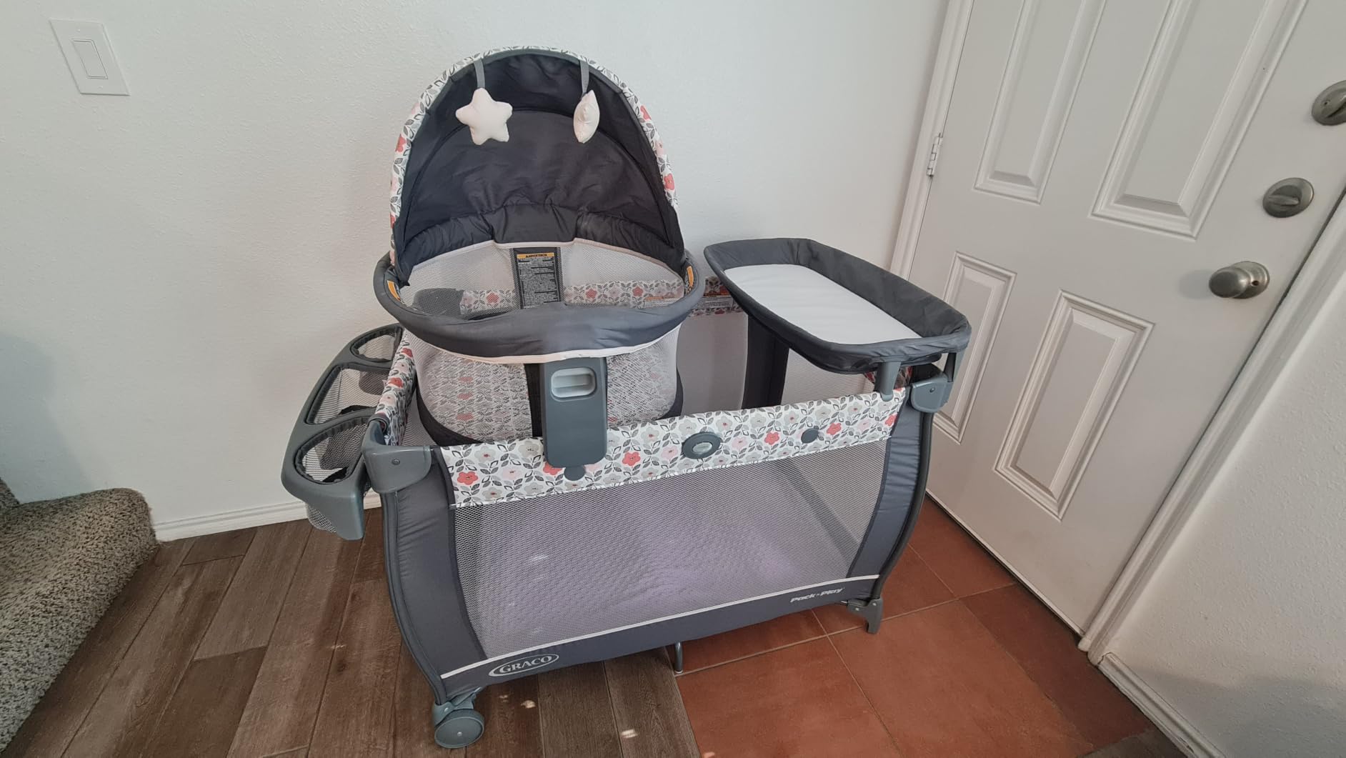 Graco Pack 'n Play Travel Dome Lux Playard, 4-in-1 Baby Playpen with Bassinet, Indoor or Outdoor Portable Playpen with UV 50 Canopy customer photo 2