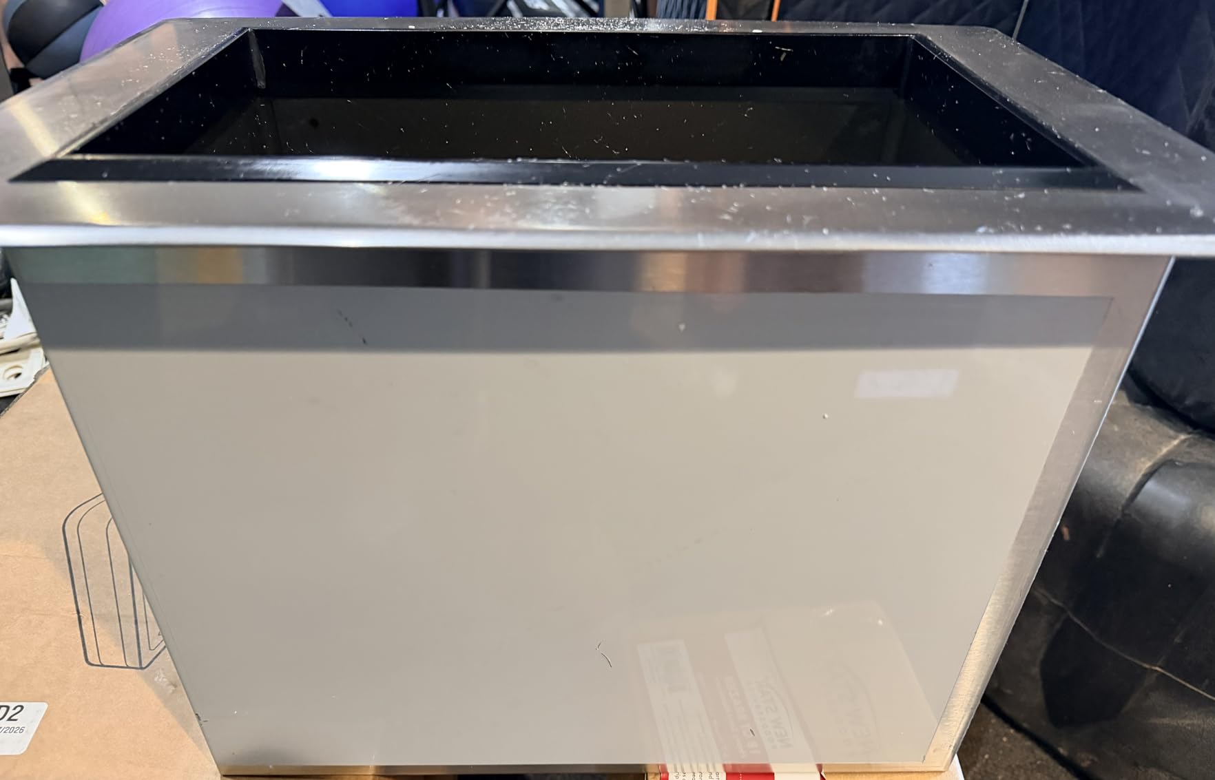 HARDURA Drop-in Stainless Steel Ice Bin | Commercial, Insulated Ice Chest, Sliding Cover, for Storing Ice Cold Wine Beer customer photo 2
