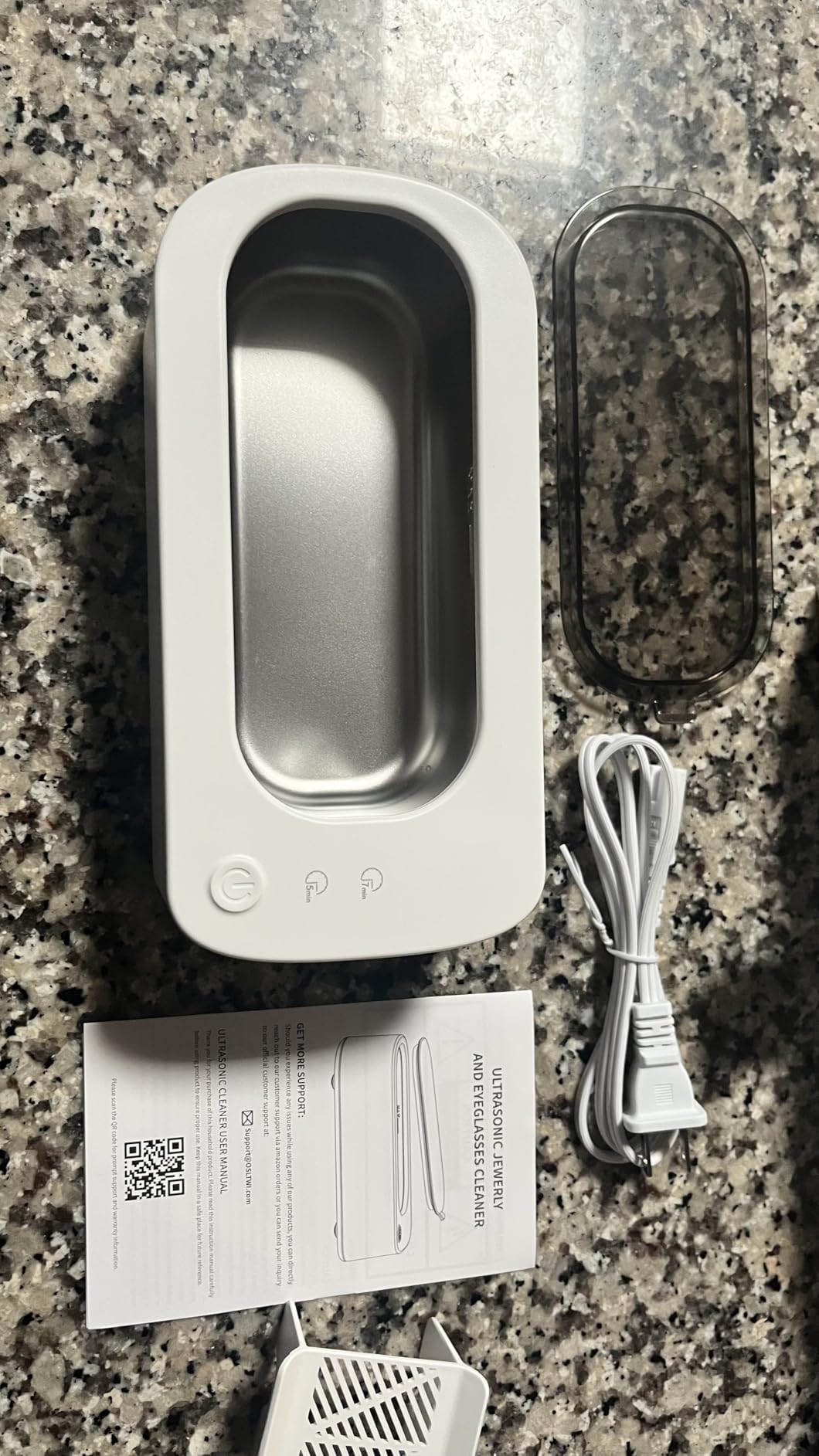 Ultrasonic Jewelry Cleaner Machine: 48KHz Ultra Sonic Cleaner for Jewelry,Eyeglass,Rings,Watch Band,Dentures,with Dual Cleaning Modes,350ML 304 Stainless Steel Tank,Gift for Wife,Mom,Daughter customer photo 2