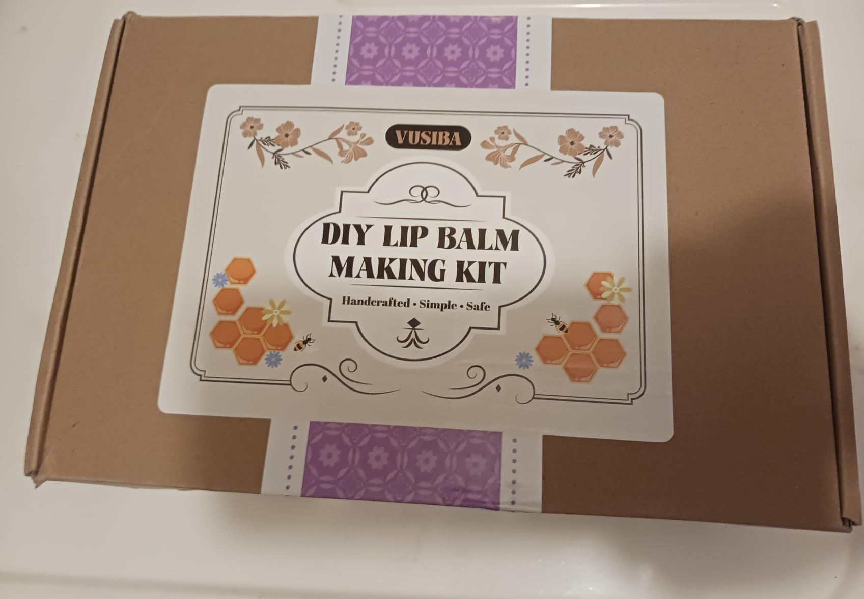 DIY Lip Balm Making Kit with Melter - Make Your Own Natural Lip Balm Kit | Lip Balm Craft Kit for Adults, Glass Melting Pot, White Beeswax, Almond Oil, Shea Butter, Essential Oils, Tubes customer photo 1