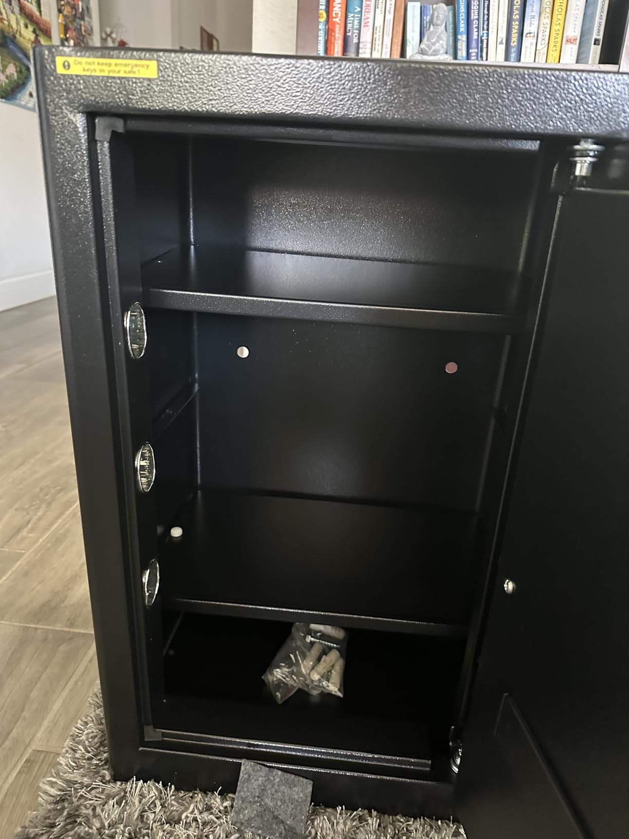 5.2 Cuft Large Floor Safe, Heavy Duty Fire Proof Safes for Home Use with Digital Keypad, Removable Shelves and Alarm System, Anti-theft Home Safe for Documents Money customer photo 1