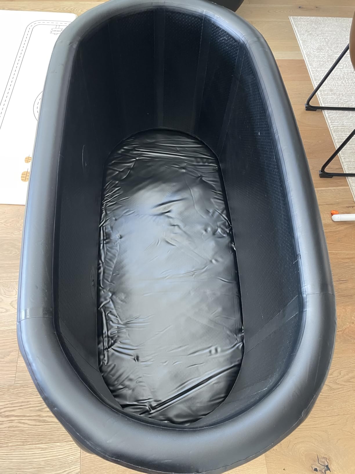 XXL Ice Bath Tub for Athletes, Portable Bathtub, Inflatable Cold Plunge Tub with Cover& Pump,193-Gallon Long-Lasting Insulation, Water-Absorbent Mat, for Outdoor & Indoor Use customer photo 1