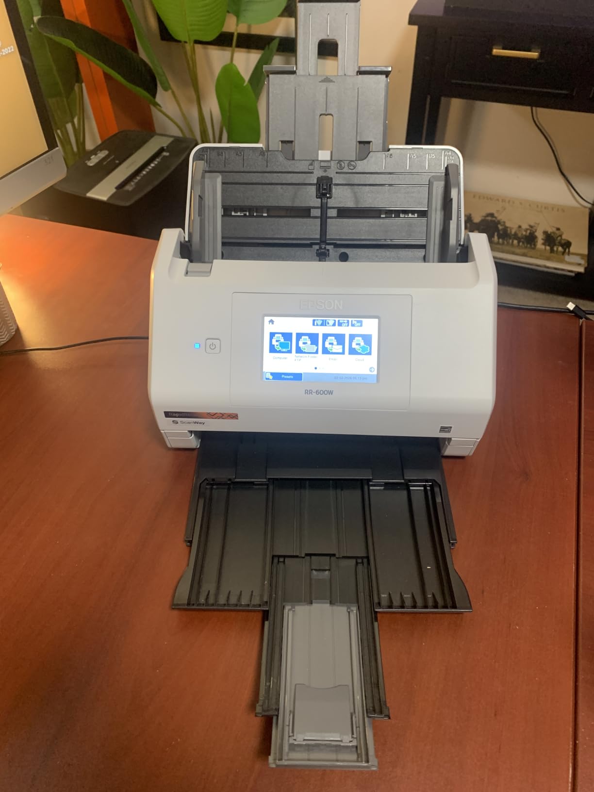 Epson RapidReceipt RR-620W Wireless & USB High-Speed AI & Cloud Ready Desktop Color Duplex Receipt & Document Scanner for Mac & PC, up to 45 ppm, 4.3