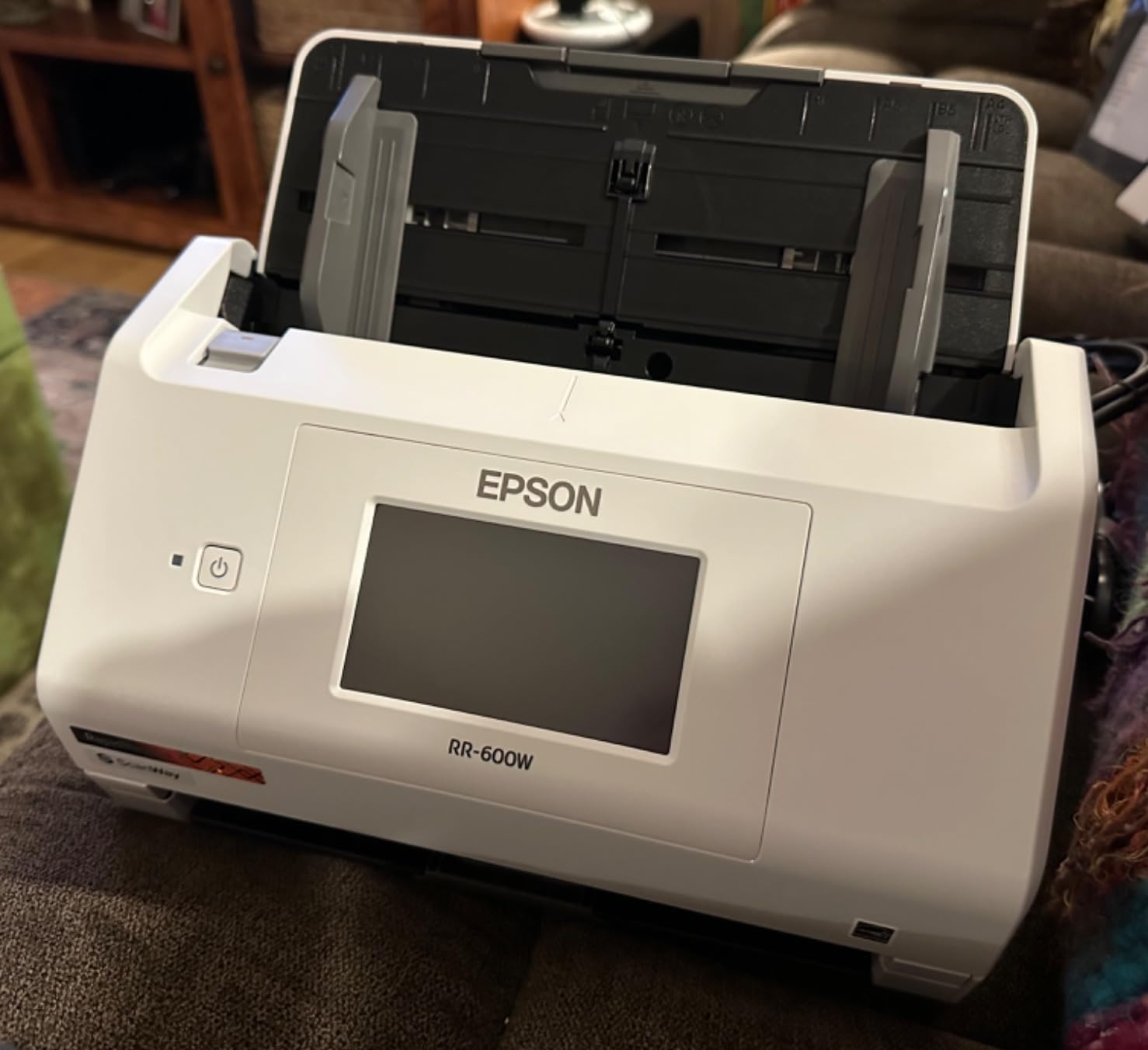 Epson RapidReceipt RR-620W Wireless & USB High-Speed AI & Cloud Ready Desktop Color Duplex Receipt & Document Scanner for Mac & PC, up to 45 ppm, 4.3