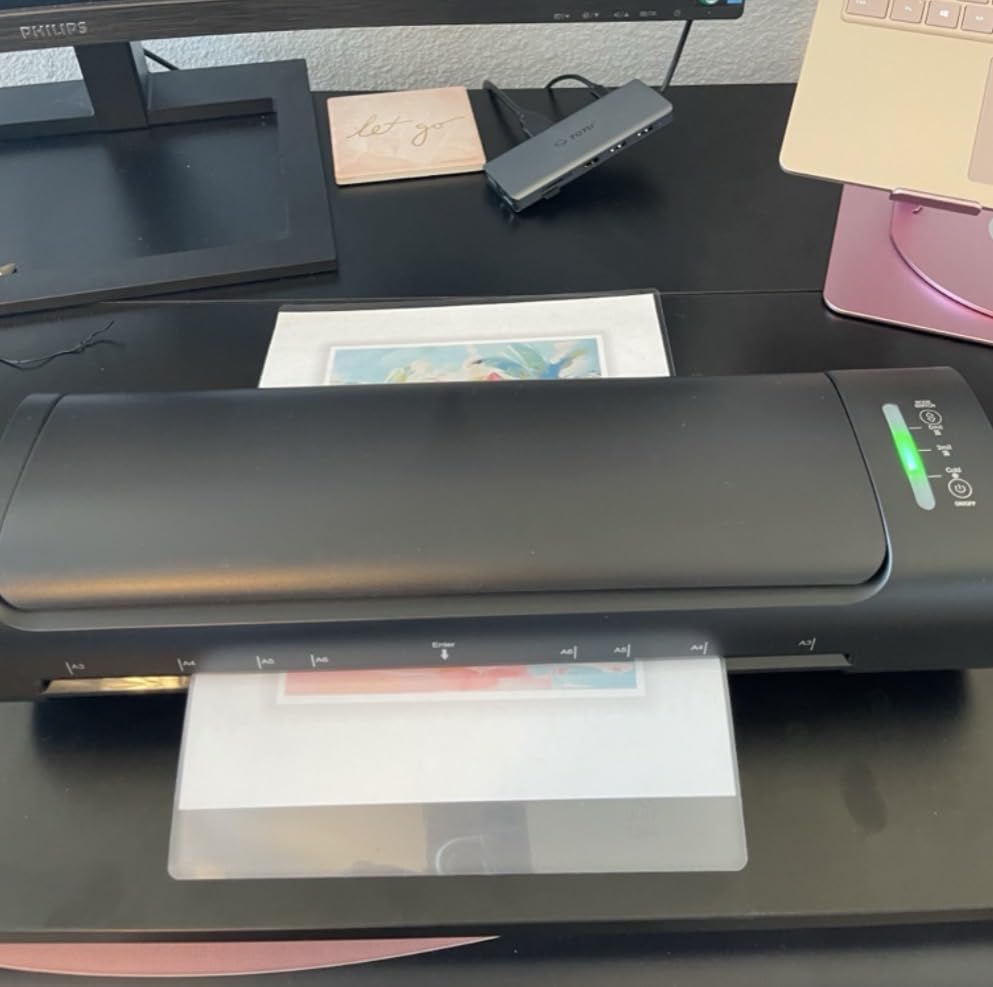 13 Inch Laminator Machine with 30 Laminating Sheets, A3 11-in-1 Hot & Cold Thermal Laminator for Teachers, 60S Fast Warm-Up, 450mm/min, Never-Jam Design Laminate Machine for Home, Office, School customer photo 2