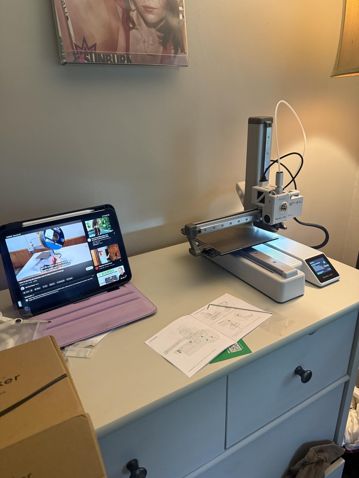 Bambu Lab A1 mini 3D Printer + LED Lamp Kit, Ready-to-Use for Beginners | Beginner-Friendly Ecosystem with MakerWorld Model Library, Full-Auto Calibration & Active Flow Rate Compensation, ≤48 dB Quiet customer photo 1