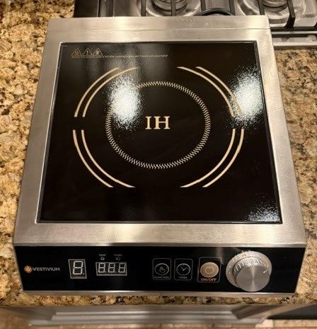 3500W Commercial Induction Cooktop, 220V Plug, Professional Heavy-Duty Portable Burner, 45s Fast Boil, 72H Continuous Use, Dual Fans, IPX4 Waterproof for Restaurants, Food Trucks, Catering customer photo 2