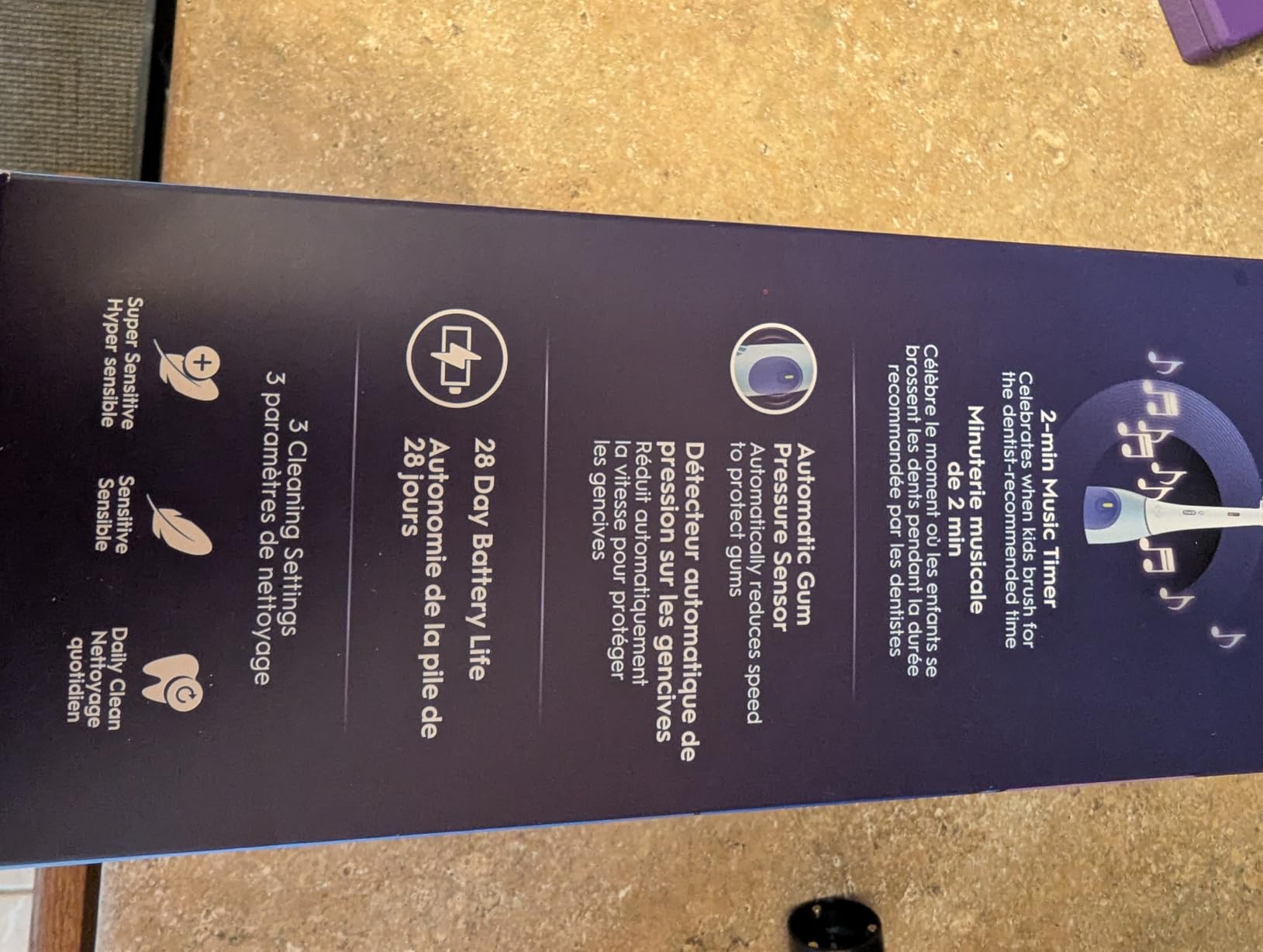Oral-B iO Kids Limited Rechargeable Electric Powered Toothbrush, Stitch, Automatic Pressure Sensor, 3 Cleaning Settings, Music Timer, 28 Day Battery Life, Travel Case customer photo 1