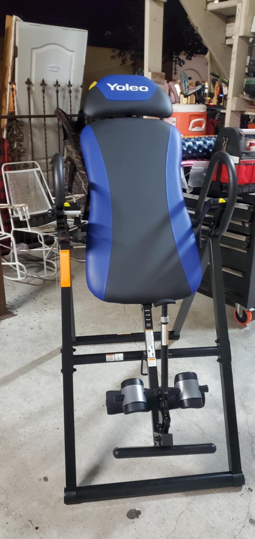 YOLEO Inversion Table for Back Pain w/Removable Lumbar Pad ITX320 | w/ Reversible Ankle Holders, Foldable, Easy Assembly customer photo 2