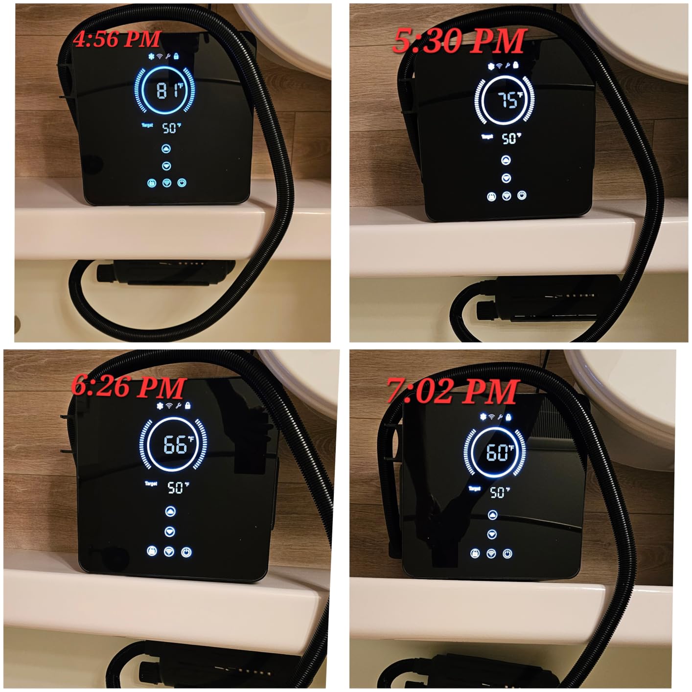 Cold Plunge Chiller Pro, 1/2 HP Drop-in Ice Bath Water Chiller for Any Tub, Cools to 39°F, No Installation Required, WiFi App & Touchscreen Control, Ready-to-Use Cold Therapy Recovery System 110V customer photo 2