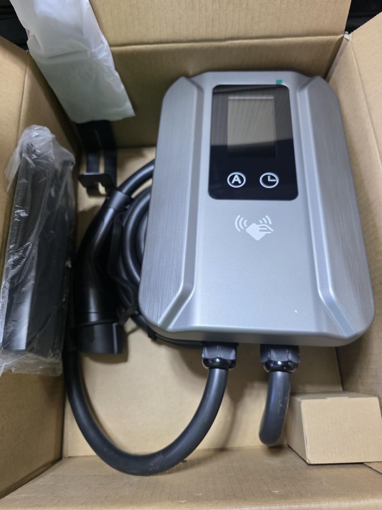 Level 2 EV Charger 48 Amp, J1772 Hardwired Station | 240V Home Charging Station with RFID Access, WiFi App Control, 25FT Cable and Fast Indoor Outdoor EV Charging customer photo 1