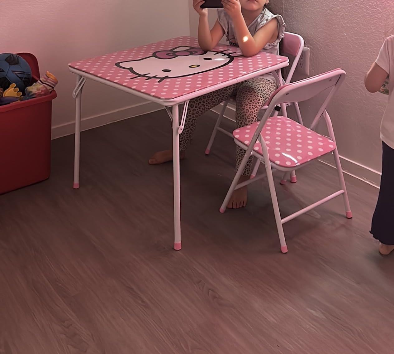 Disney Stitch Kids Activity Table and Chair Set, 3-Piece Folding Toddler Table with 2 Chairs, Padded Seats, Durable Frame for Play, Crafts & Snacks customer photo 1