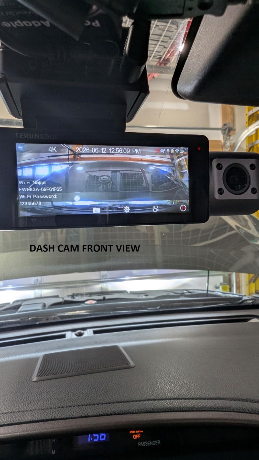 4K Dash Cam Front and Rear, Full HD 3 Channel Dashcam, Free 128GB Memory Card, Built-in 5.8GHz WiFi Built-in GPS, Collision Sensor, Night Vision, 3.16