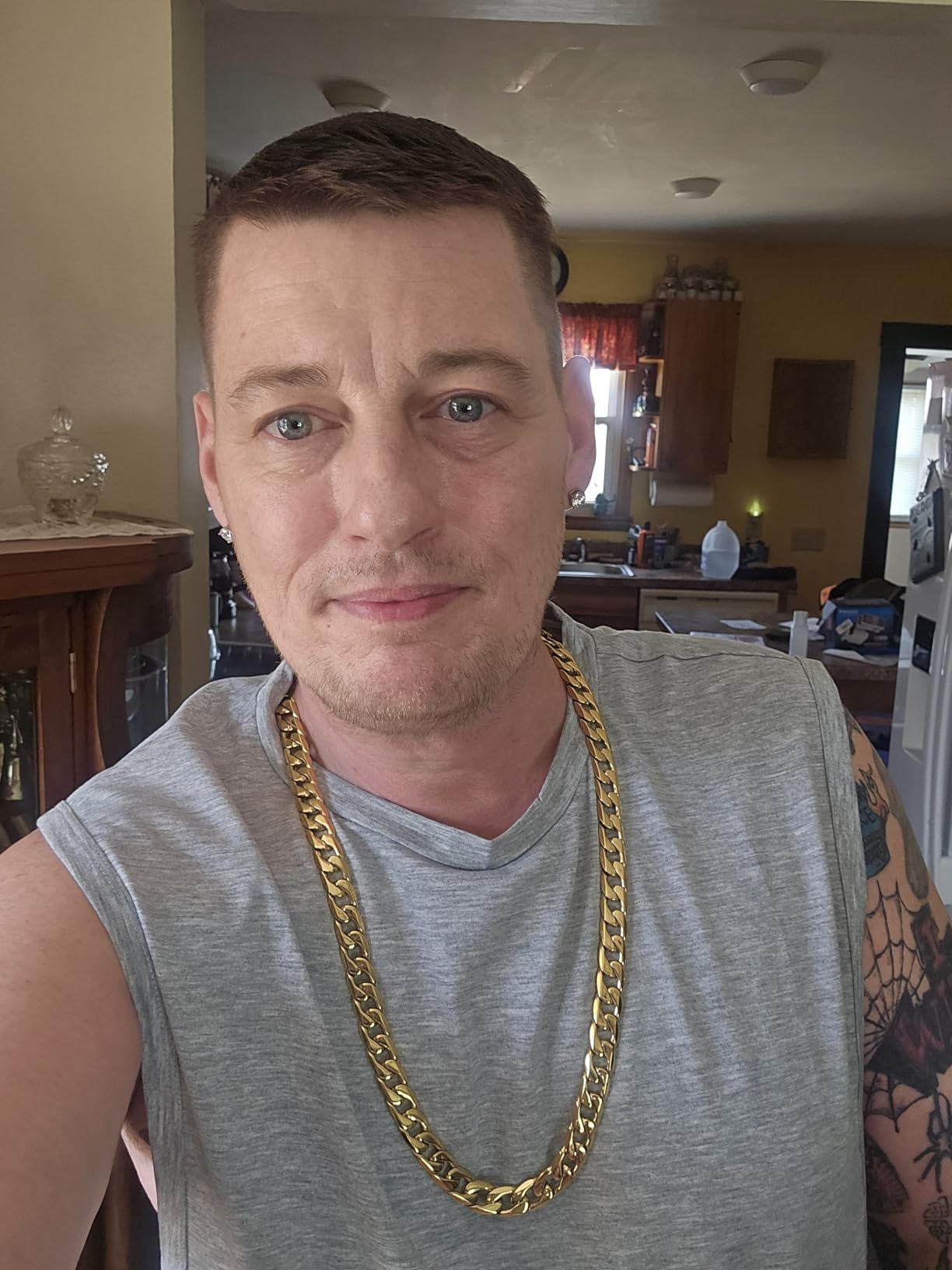 Qlaway 14MM Gold Cuban Link Chain for Men, 316L Stainless Steel and 14K Gold Filled, Gold Chains for Men, Available In 22/24/26/28/30 Inches, Gold Mens Necklace customer photo 2