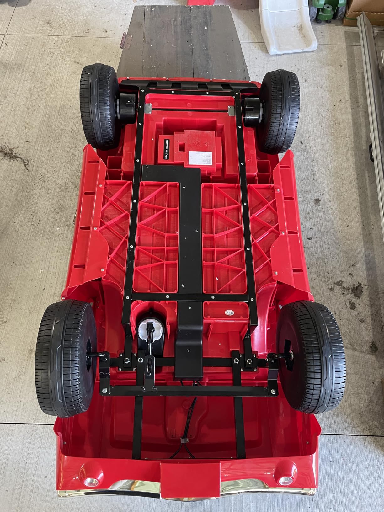 First Ride On 24V Ride on Toys for Big Kids, Licensed 1970 Dodge Charger R/T Ride on Car w/Iconic Hood-Mounted Supercharger, 2 Seater Kids Electric Car w/Remote Control, LED Lights, Bluetooth (Black) customer photo 1