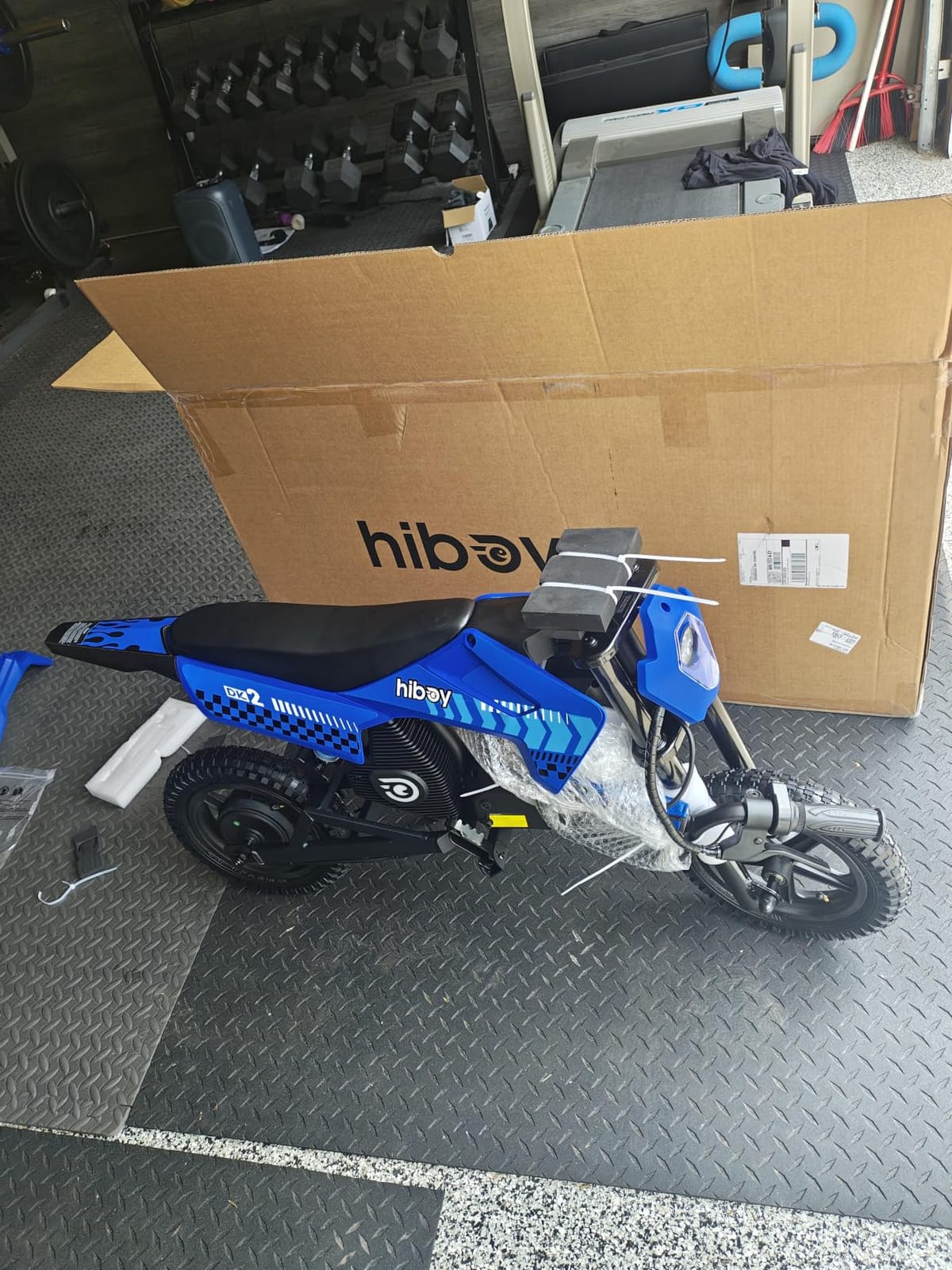 Hiboy DK2 Electric Dirt Bike for Kids Age 3-7, 3-Speed Toy Motorcycle | Up to 13 Mph & 11.2 Miles Range, Smart LED Power Display, 12