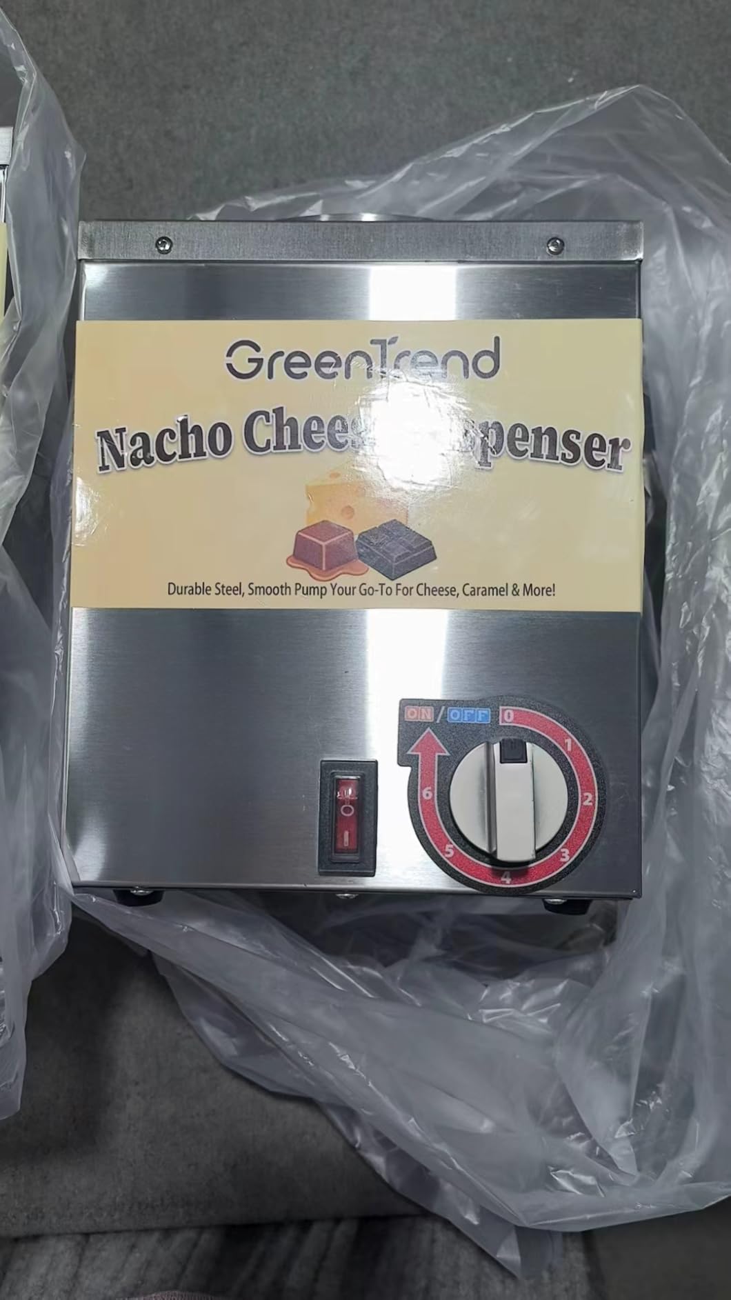 4.6Qt Nacho Cheese Dispenser with 2 Pumps, 6-Level Temperature Adjustment | Nacho Cheese Warmer Hot Fudge Warmer for Butter, Syrup, Caramel, Sauce customer photo 2