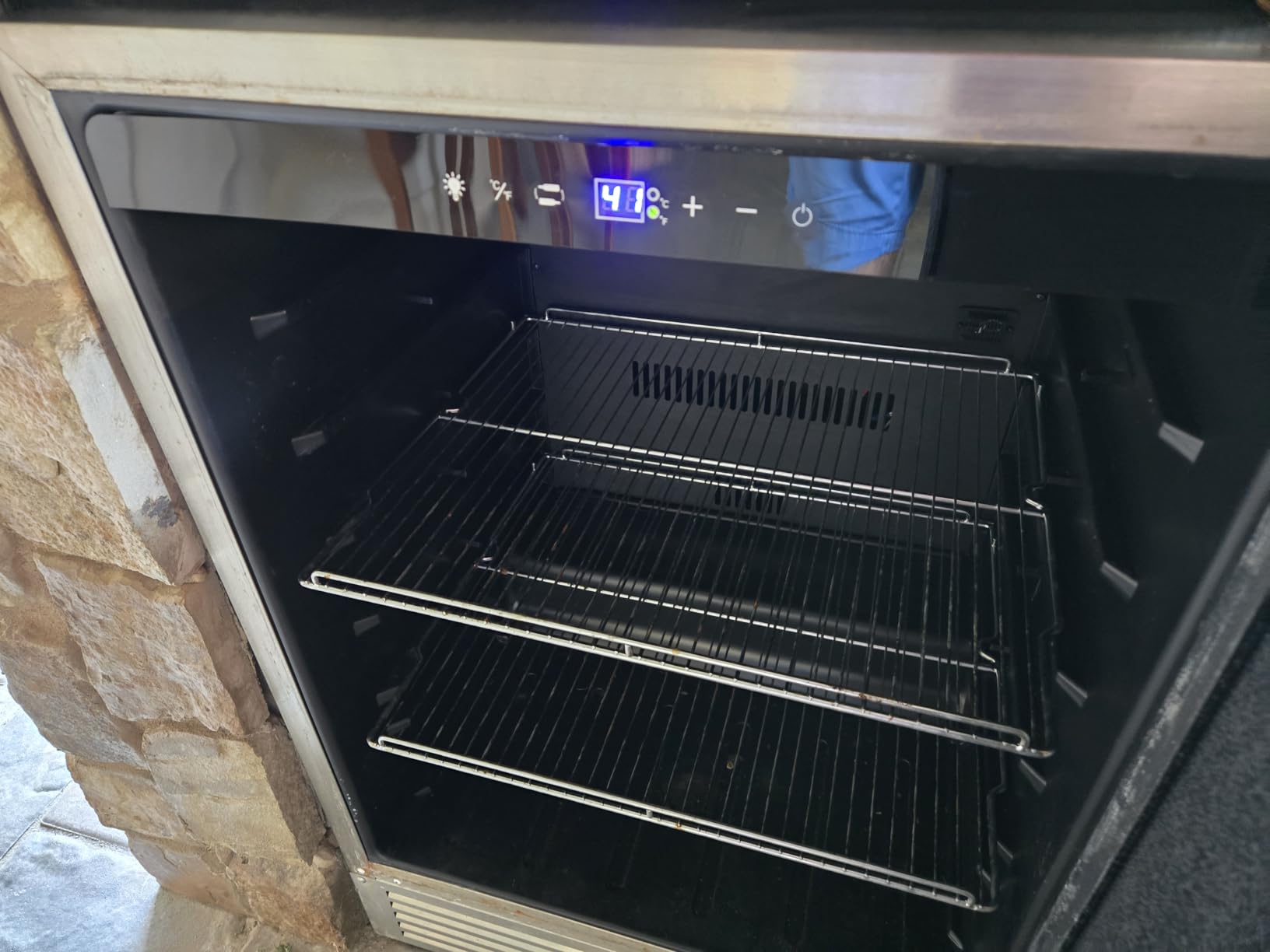 Tylza Countertop Display Fridge 3.5 Cu.Ft Double Glass Door | White LED light, auto-defrost, 36-54°F, adjustable shelves, for bakery/cafe/store customer photo 2