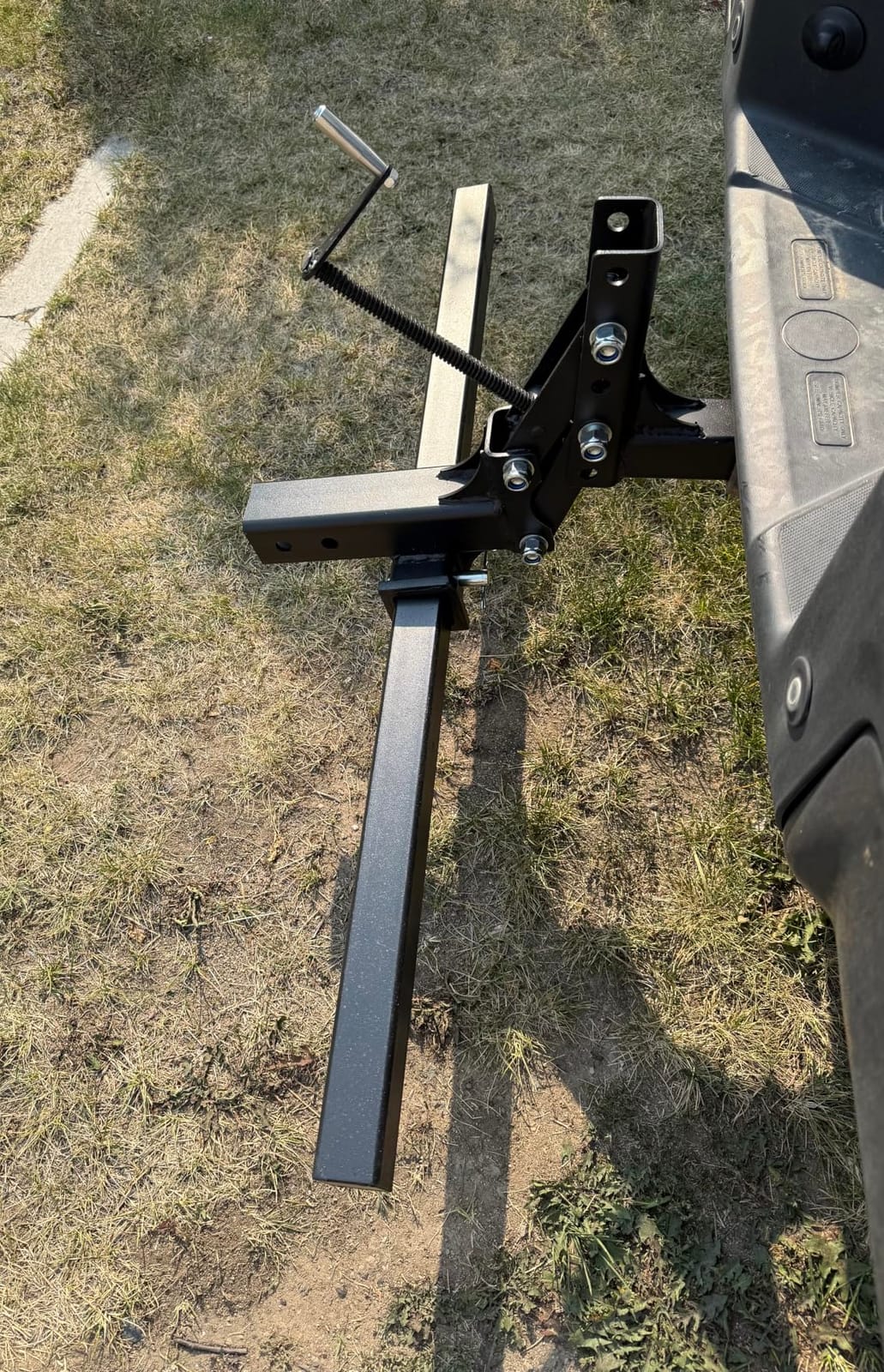 ATV/UTV Manual Implement Lift, 48 Inch ATV Attachments 1-Point Hitch System for 2 Inch Receiver, Adjustable Height Heavy Duty Steel Lift for Rake Scrape Blade Plow and Disc customer photo 1