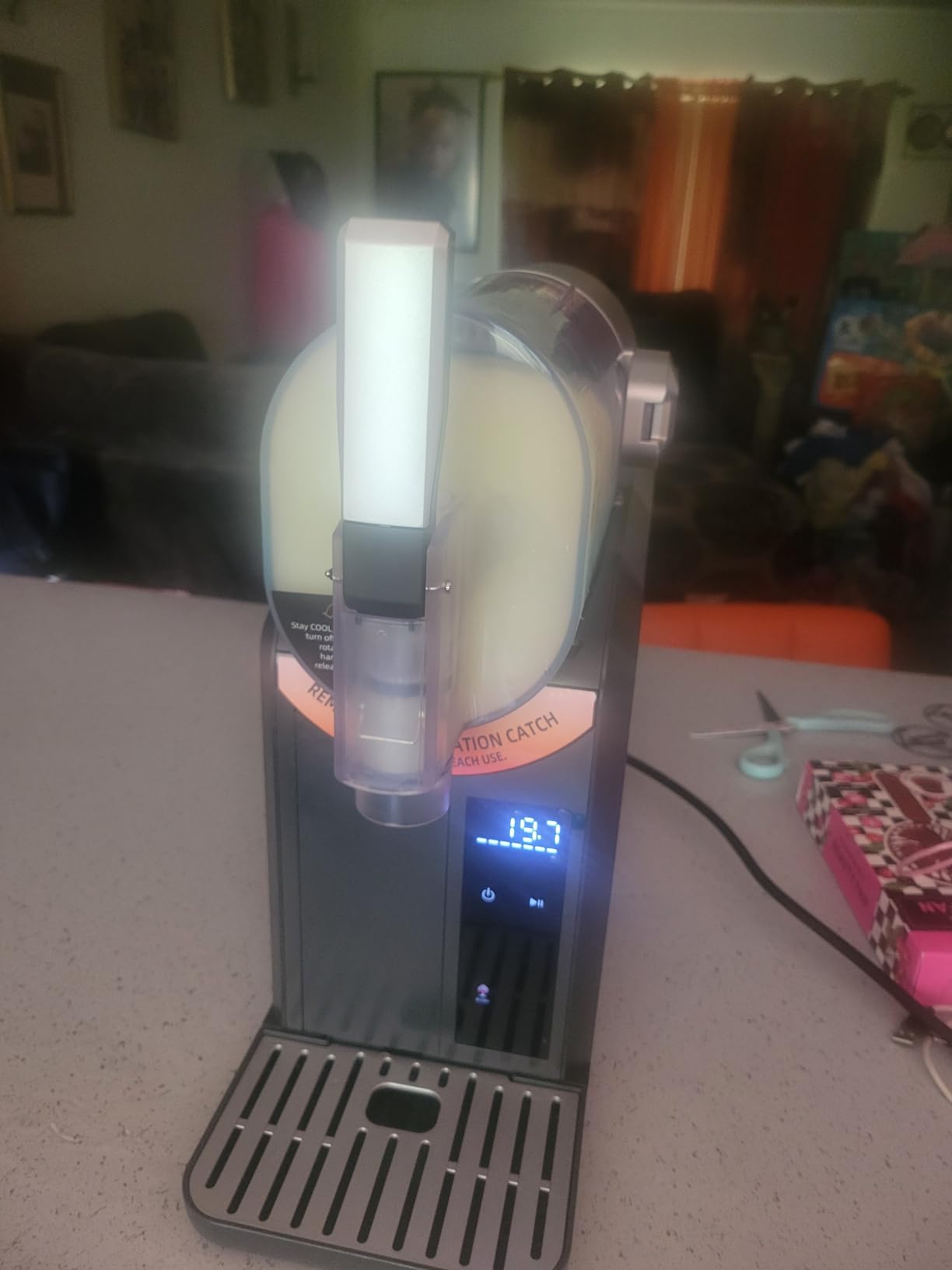 Slushie Machine for Home & Party, 2L/68oz | No Ice Needed, 6 Presets, Rapid Chill, Self-Cleaning, Frozen Drink Machine for Cold Drink, Margaritas, Frappes, Milkshake customer photo 1