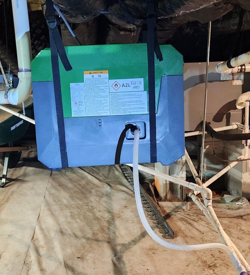 Waykar 150 Pints Commercial Dehumidifier with Pump & Drain Hose, 7,500 Sq. Ft LGR Industrial Dehumidifier for Basement, Job Site, Water Damage Restoration - Stackable & Durable, 5-Yr Coverage customer photo 2