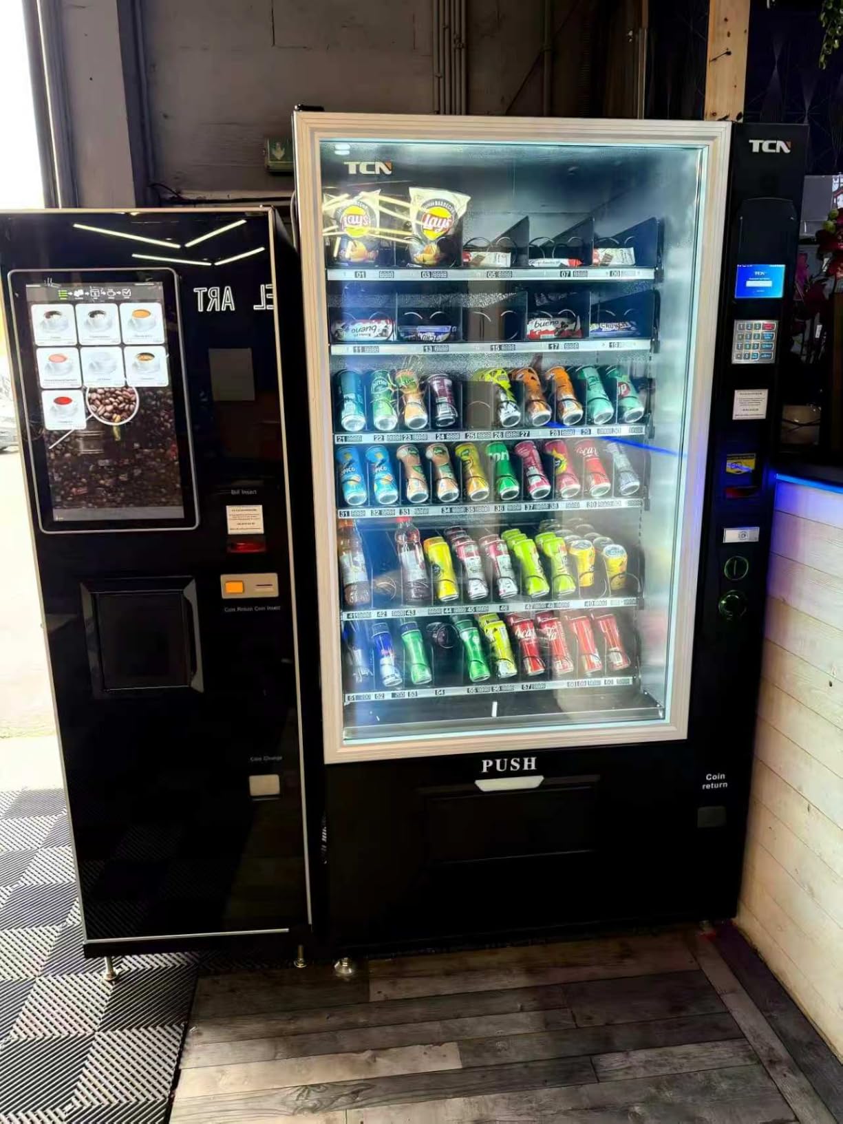 Combo Vending Machine with Card Reader and Bill & Coin Acceptor, Snack & Drink Vending Machine for Business, 60 Selections 380+ Capacity, Cashless Payment, Smart Vending Machine Commercial Use customer photo 1