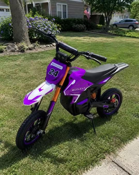 K2 Kids Electric Dirt Bike, 36V 850W Peak Motor, 19.8 MPH, 18-Mile Range, 3-Speed Modes, Dual Suspension & Disc Brake, Electric Motorcycle for Kids Ages 4-10 customer photo 2