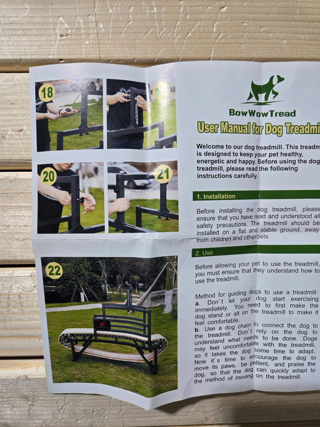 Dog Treadmill for Large/Medium Dogs, Dog Running Machine Exercise Equipment with Brakes Speedometer and Slope Adjustment for Large&Medium Dog customer photo 2