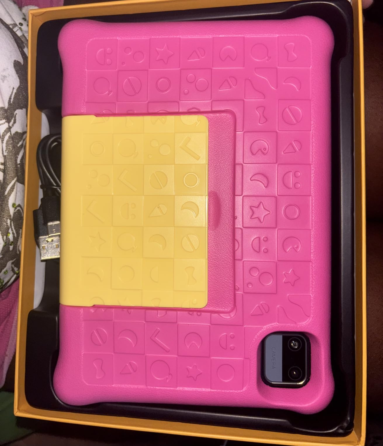 Gleeso Android 16 Kids Tablet, 24GB RAM 64GB ROM Tablet for Kids Toddler Children, 6000mAh Battery, Parental Control, Kids Mode, GMS Certified, 10 Inch Kids Tablet with Case, Dual Camera, Gift, Pink customer photo 1