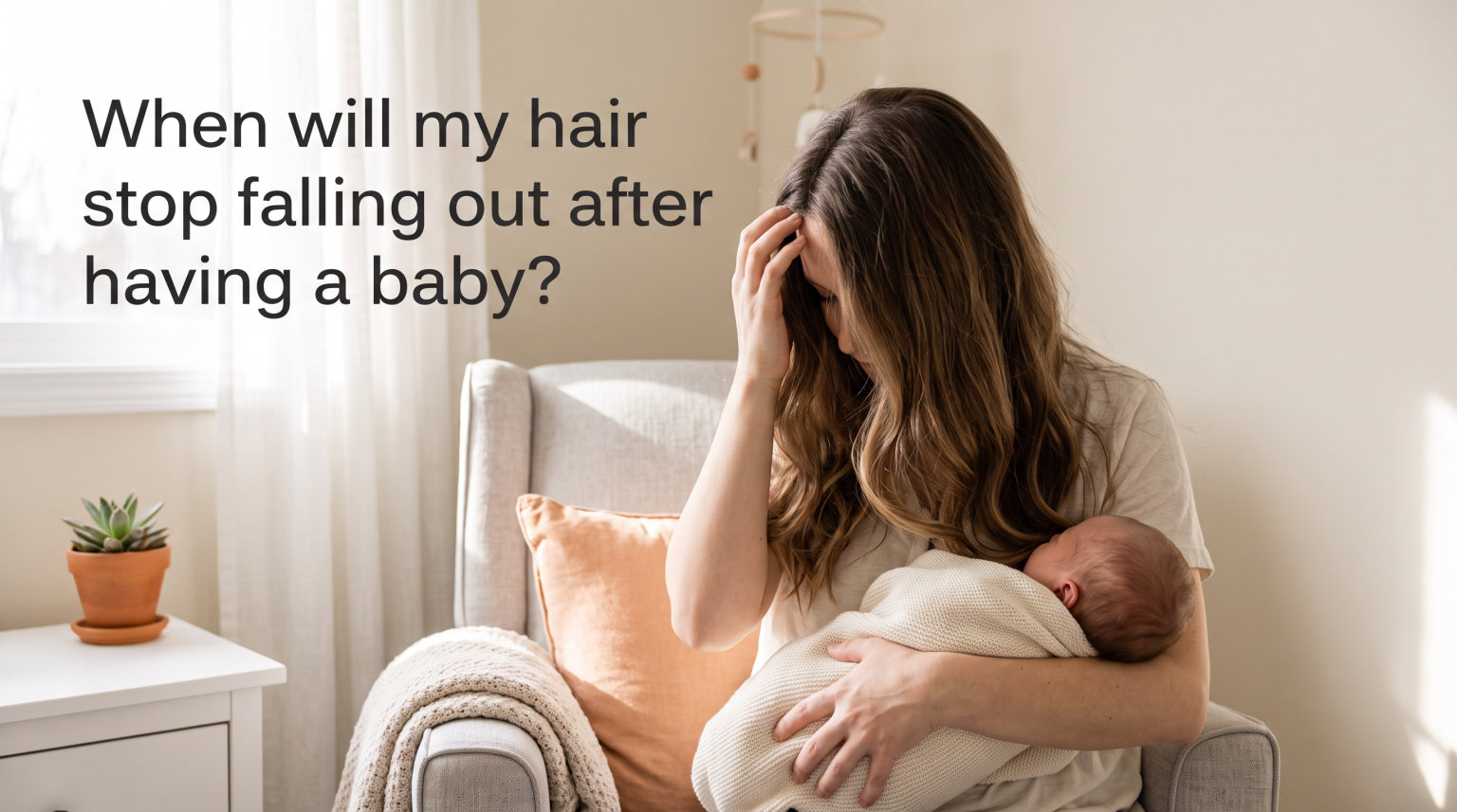 When will my hair stop falling out after having a baby
