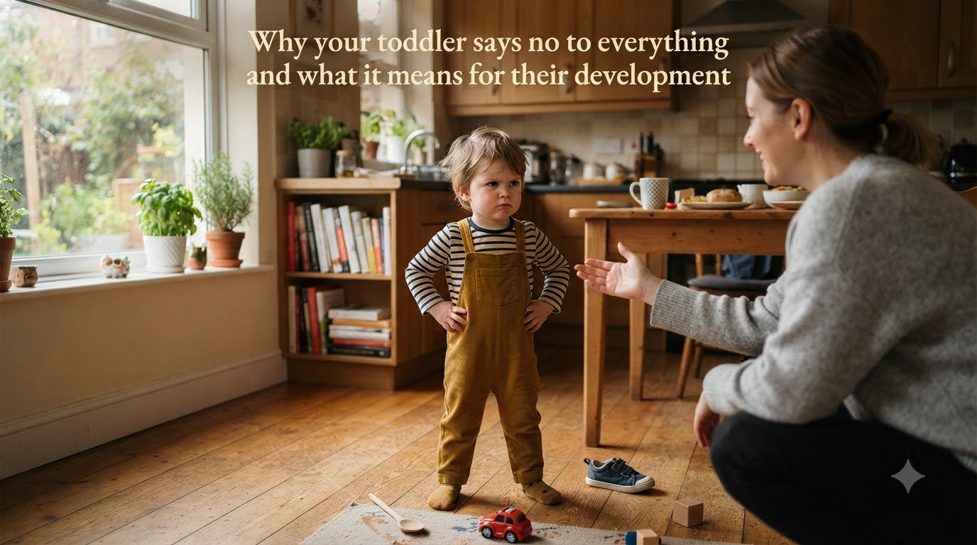Why your toddler says no to everything and what it means for their development