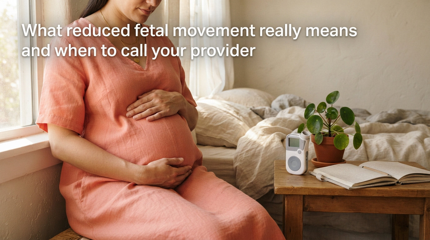 What reduced fetal movement really means and when to call your provider