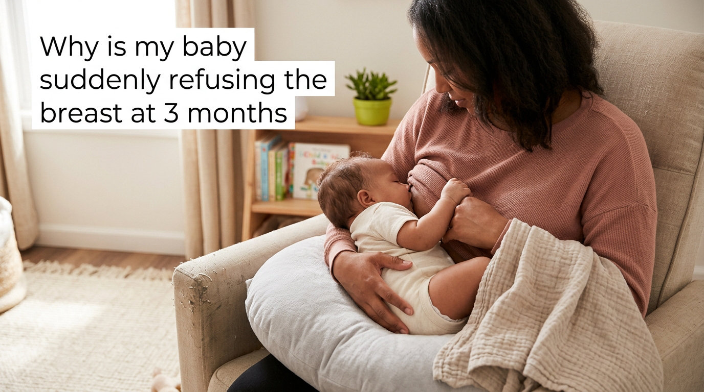 Why is my baby suddenly refusing the breast at 3 months