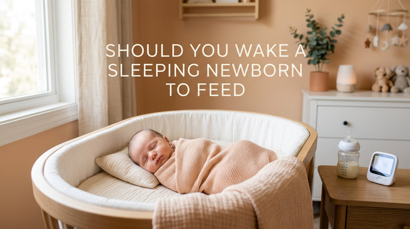 Should you wake a sleeping newborn to feed