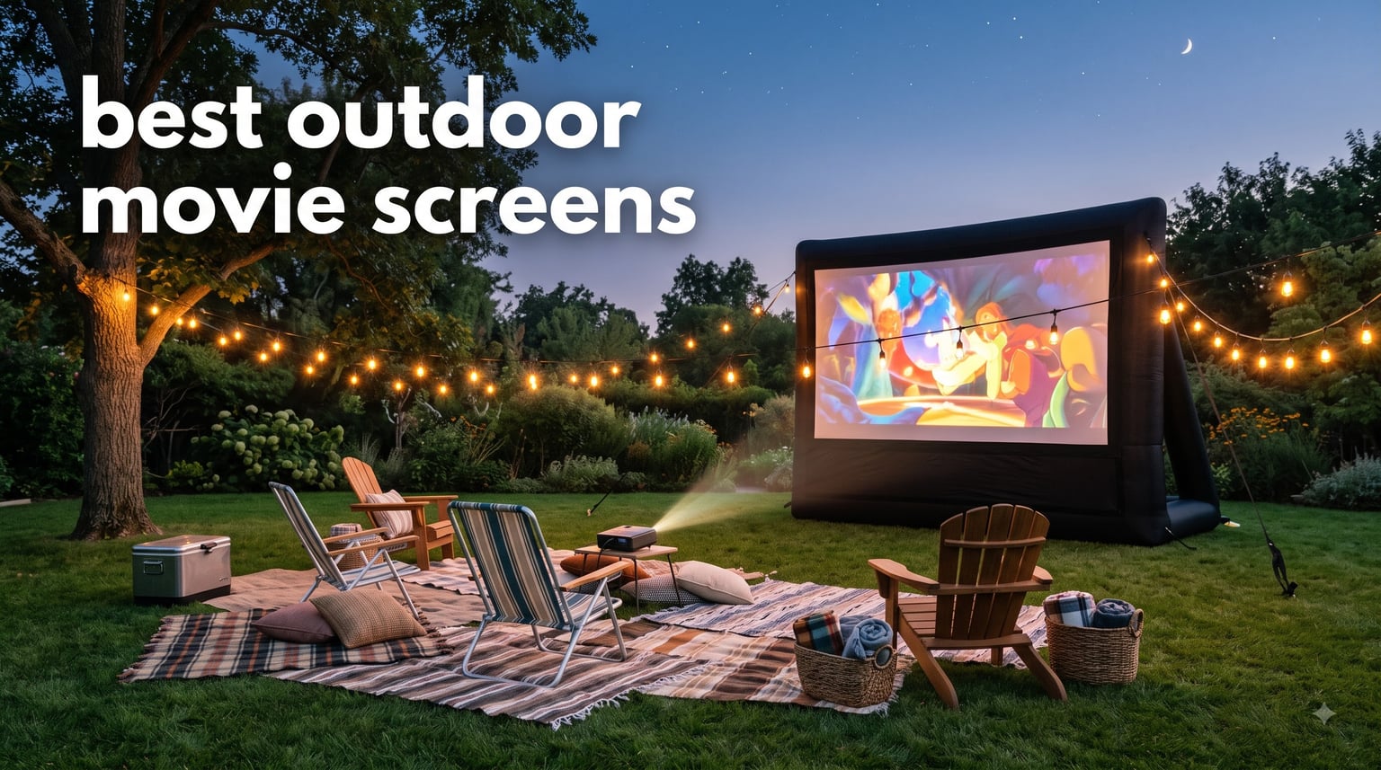 best outdoor movie screens