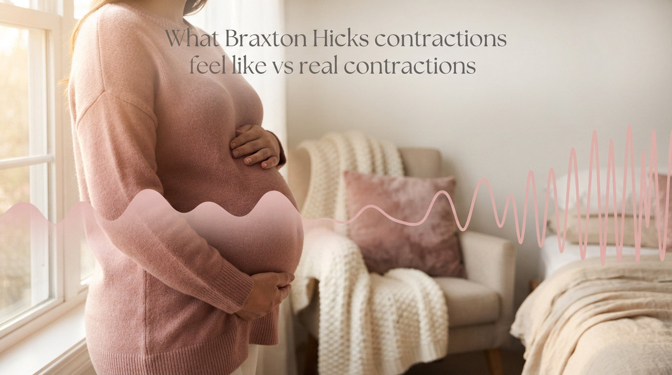 What Braxton Hicks contractions feel like vs real contractions