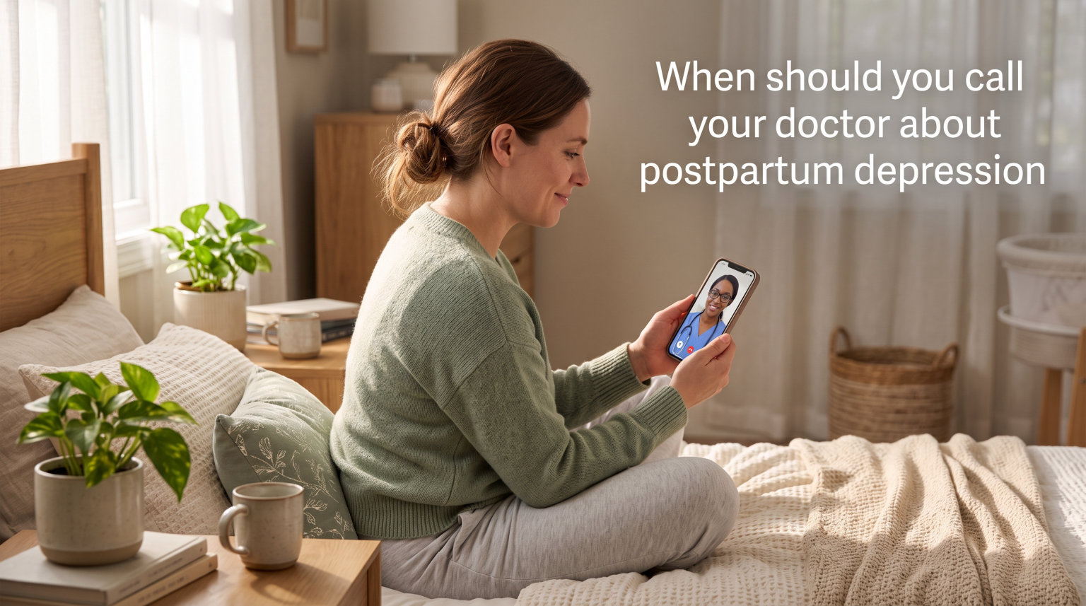 When should you call your doctor about postpartum depression