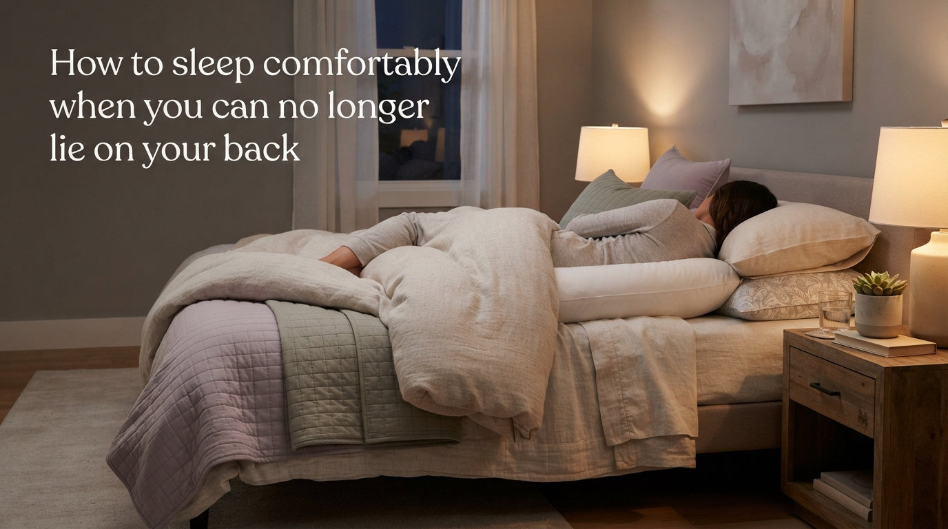 How to sleep comfortably when you can no longer lie on your back