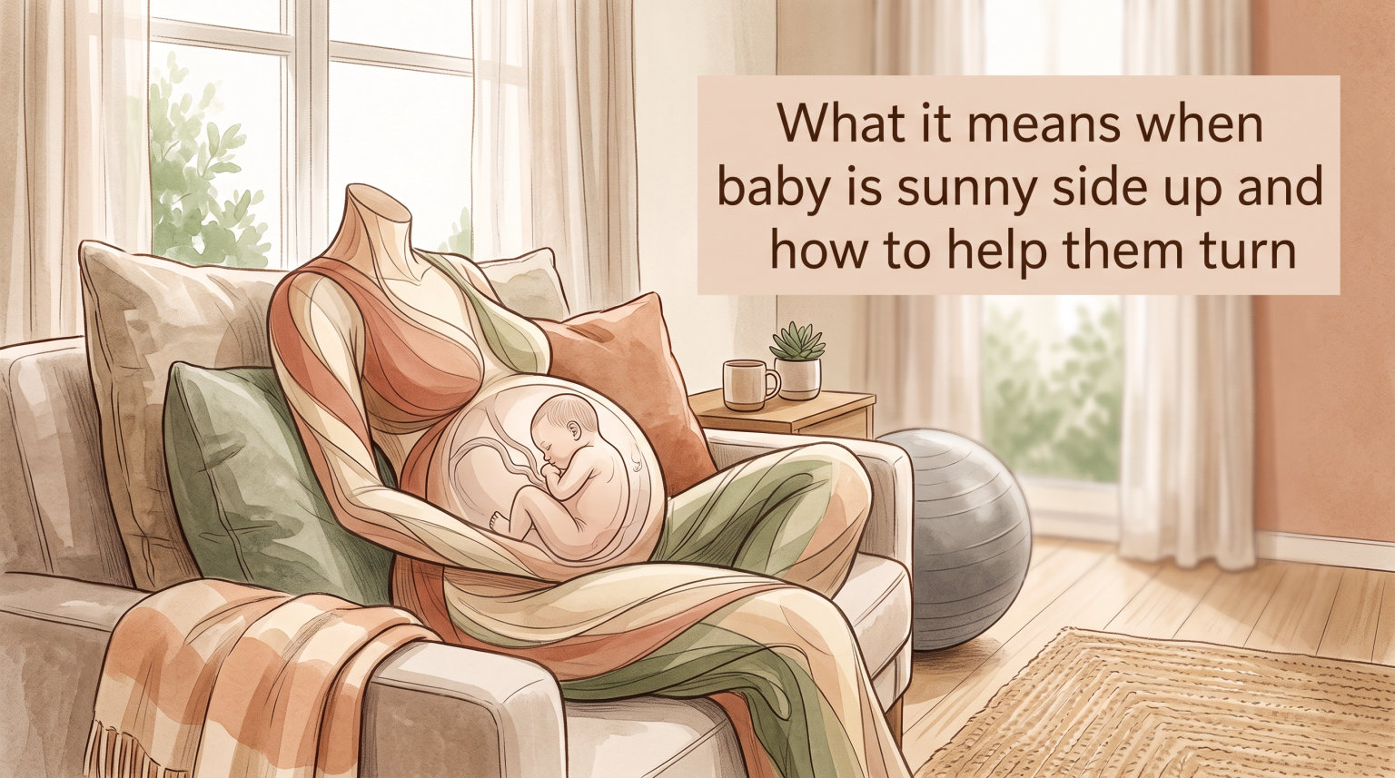 What it means when baby is sunny side up and how to help them turn