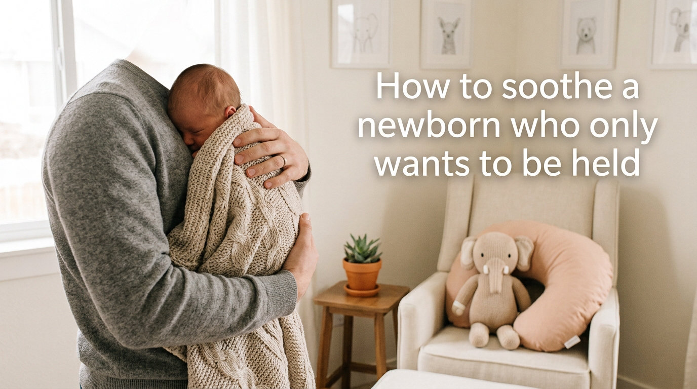 How to soothe a newborn who only wants to be held