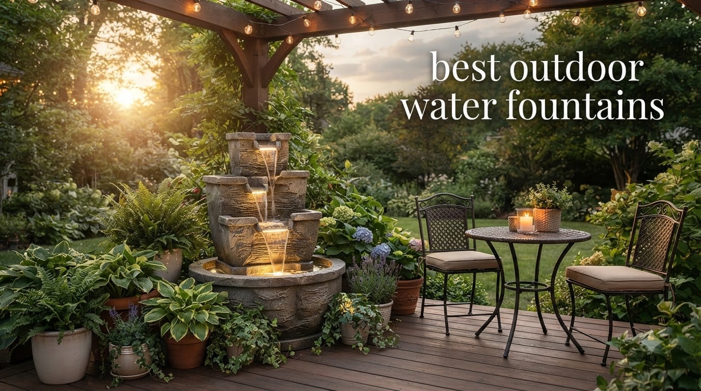 best outdoor water fountains
