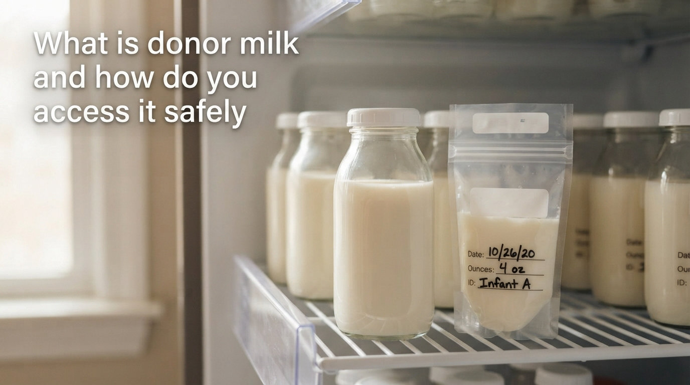 What is donor milk and how do you access it safely