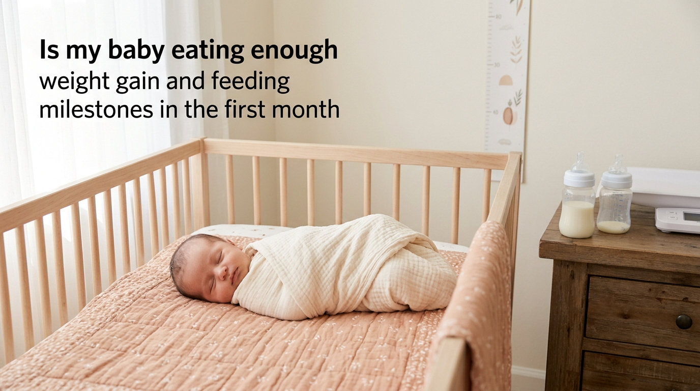 Is my baby eating enough weight gain and feeding milestones in the first month