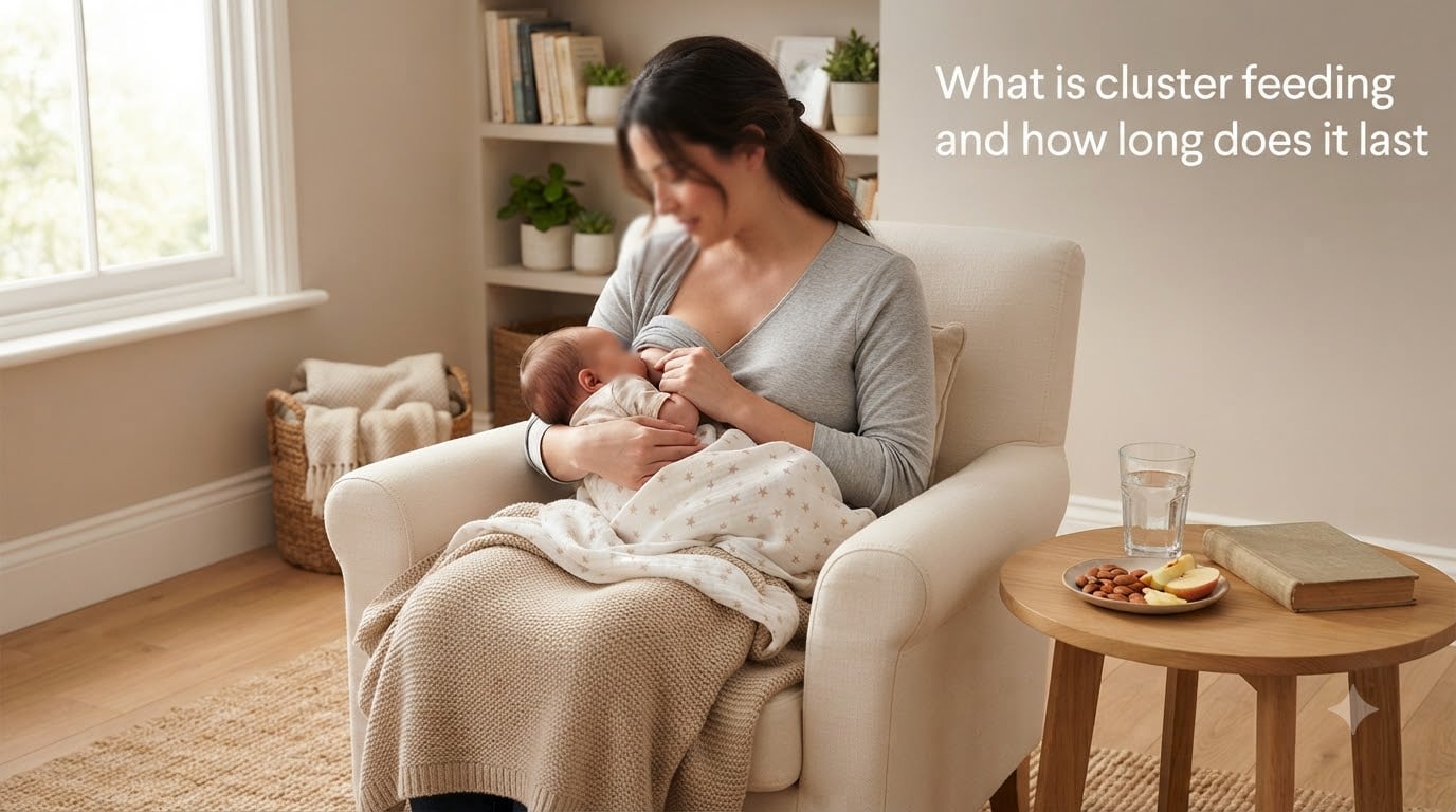 What is cluster feeding and how long does it last