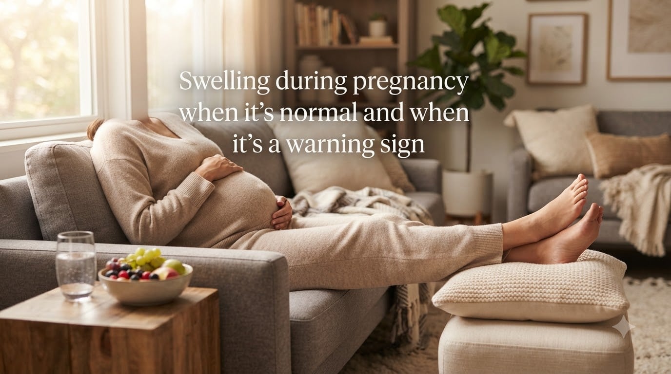 Swelling during pregnancy when it's normal and when it's a warning sign