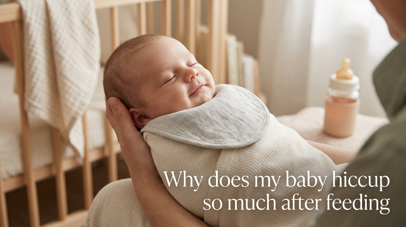 Why does my baby hiccup so much after feeding