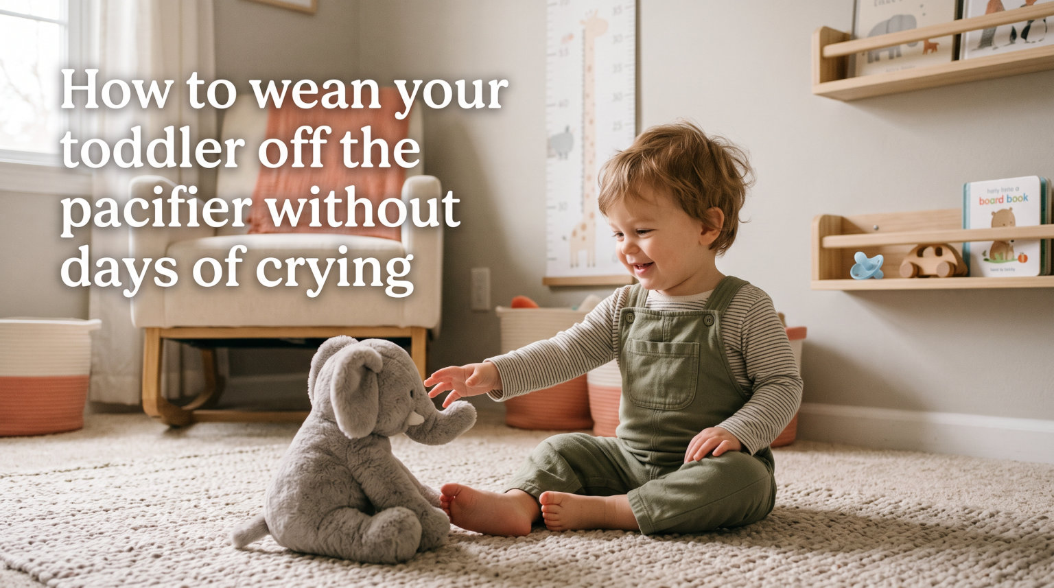 How to wean your toddler off the pacifier without days of crying