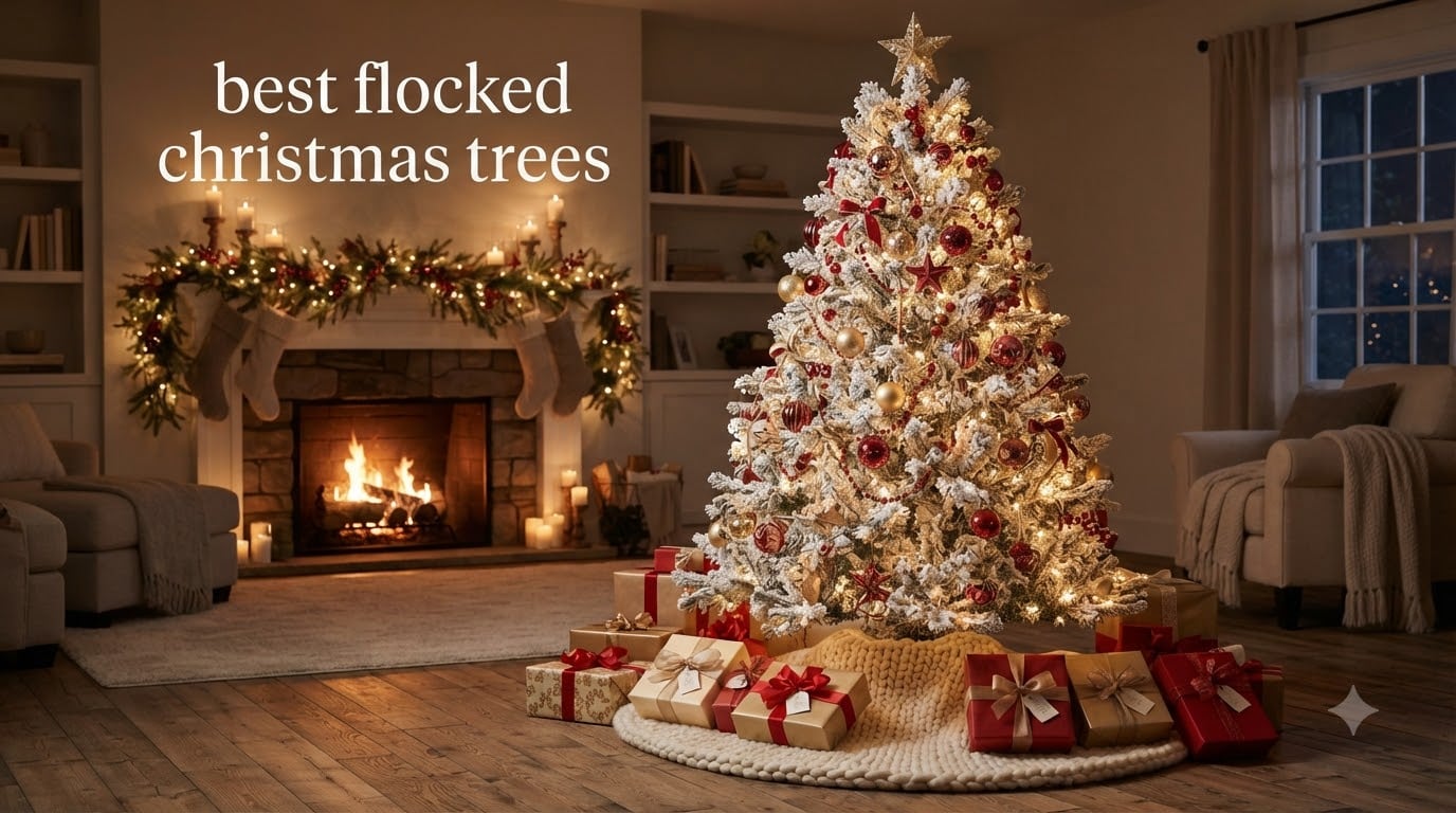 best flocked christmas trees