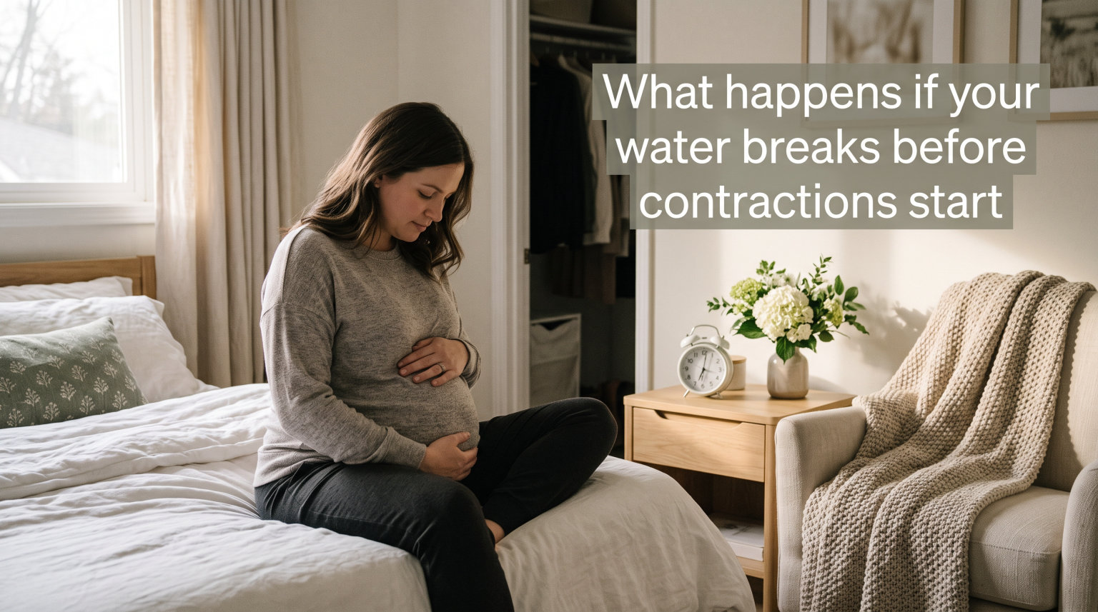 What happens if your water breaks before contractions start